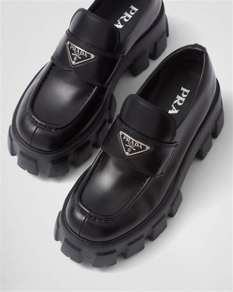 prada monolith lug-sole loafers|platform loafers Prada.